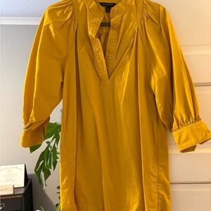 Banana Republic Mustard Yellow Tunic Top